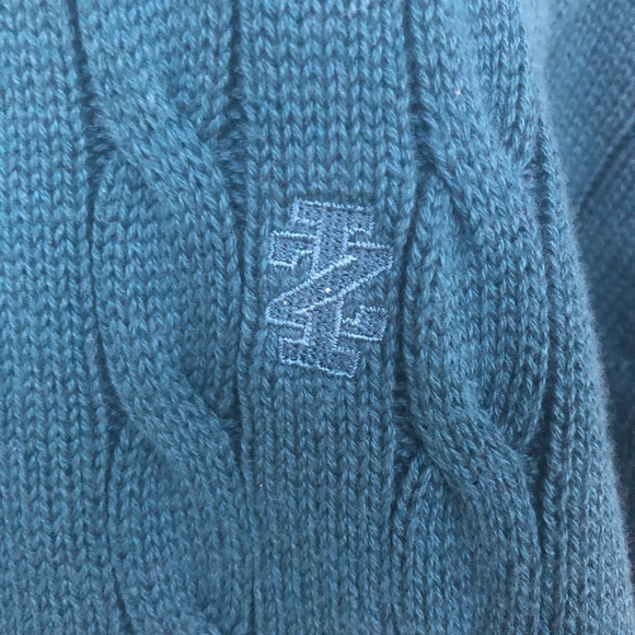 IZOD half zip pullover blue sweater Mens Large - Picture 3 of 8